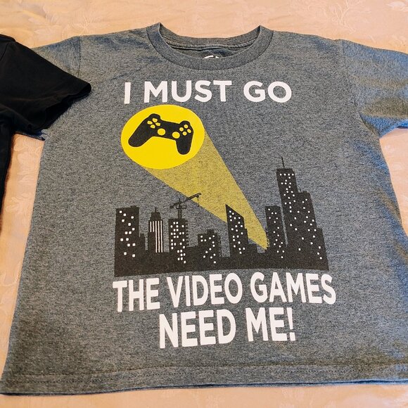 Gamer Kid's T-Shirt Bundle, Size S (6/7), Used - Picture 4 of 7
